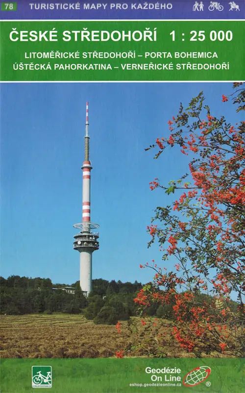 Wanderkarte Böhm. Mittelgebirge Ost Wanderkarte Böhm. Mittelgebirge Ost
