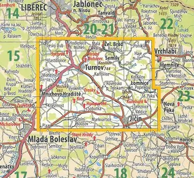 Wanderkarte Cesky Raj2 Nr. 19