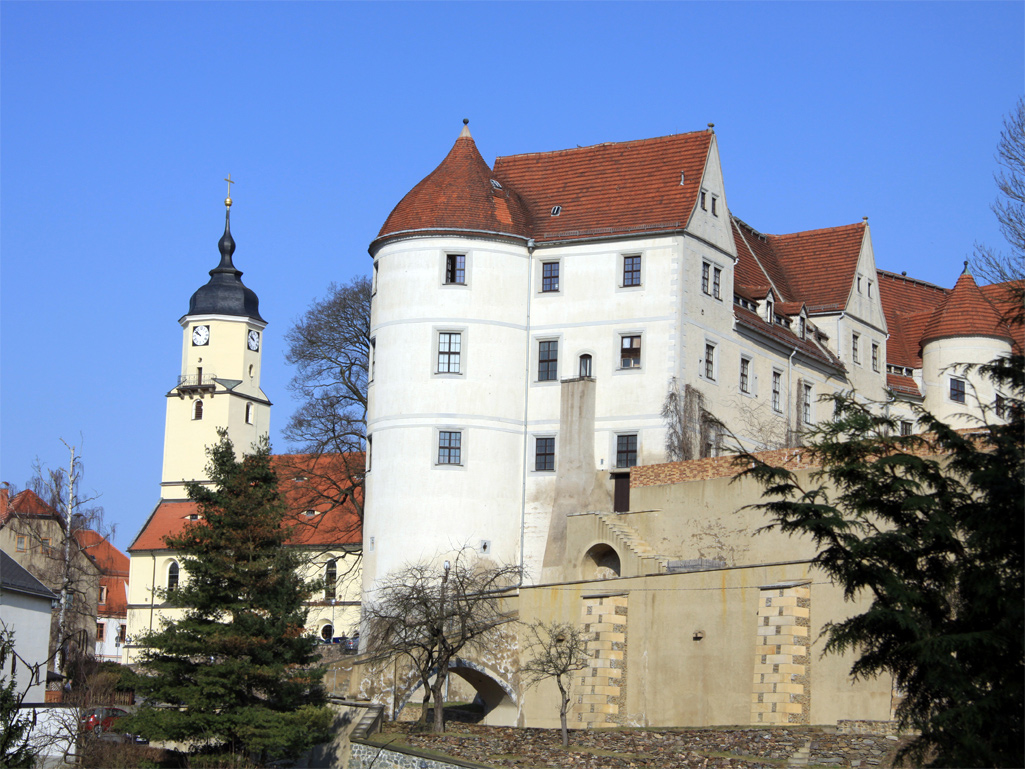 Stadtkirche und Schloss in Nossen