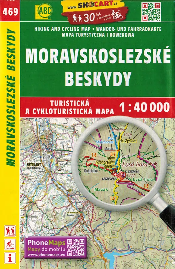 Wanderkarte 469 Moravskoslezske