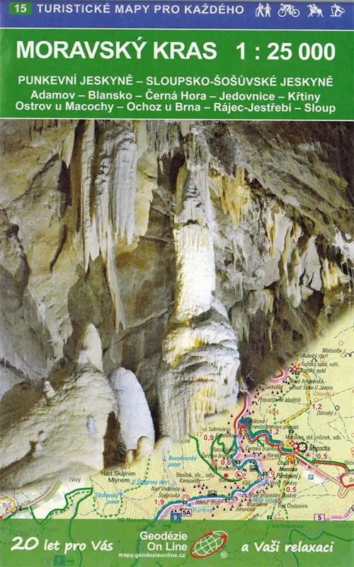 Wanderkarte Mährischer Karst Wanderkarte Mährischer Karst