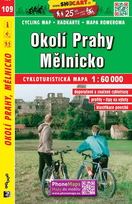 Prager Umgebung - Melnik Fahrradkarte Tschechien
