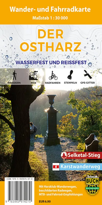 Wanderkarte Ostharz vom Schmidt-Buch-Verlag Wanderkarte Ostharz vom Schmidt-Buch-Verlag