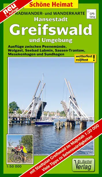 Wanderkarte Greifswald vom Verlag Barthel Wanderkarte Greifswald vom Verlag Barthel