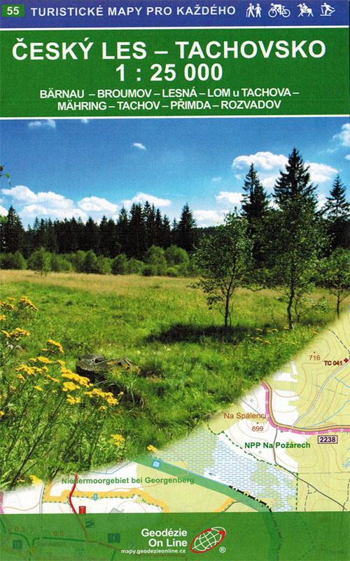 Wanderkarte Böhmischer Wald - Tachov / Nr. 55